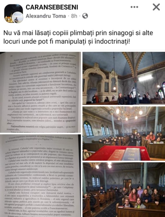 Antisemitism feroce, rămas nesancționat. Autoritățile române n-au reușit să-l identifice pe autorul unor postări prin care evreii sunt numiți „cancerul lumii”