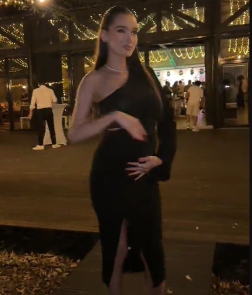 Viviana Sposub și-a arătat burtica, iar fanii au zis că e însărcinată. Explicația iubitei lui George Burcea: „Am mâncat la nuntă”