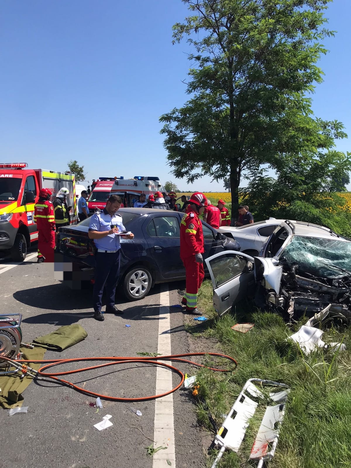 Accident cu patru morți și cinci răniți în Ialomița. A fost activat planul roșu de intervenție