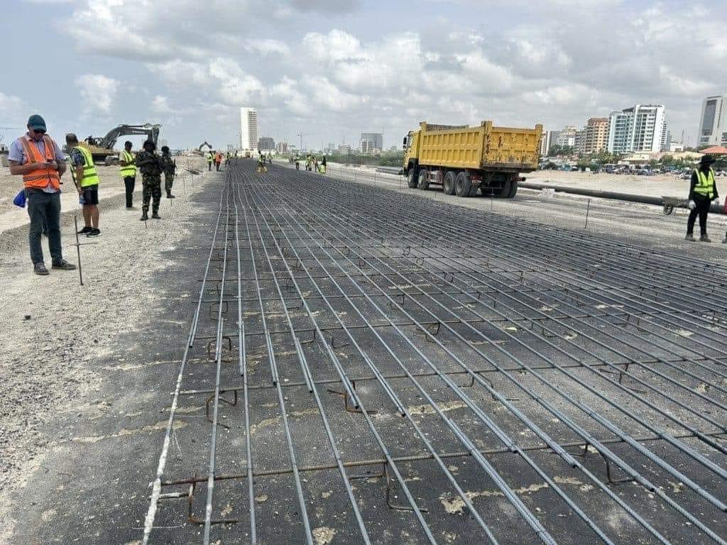 The construction of the Lagos-Calabar coastal highway has started from Victoria Island in Lagos. [Abiodun Bello/X]