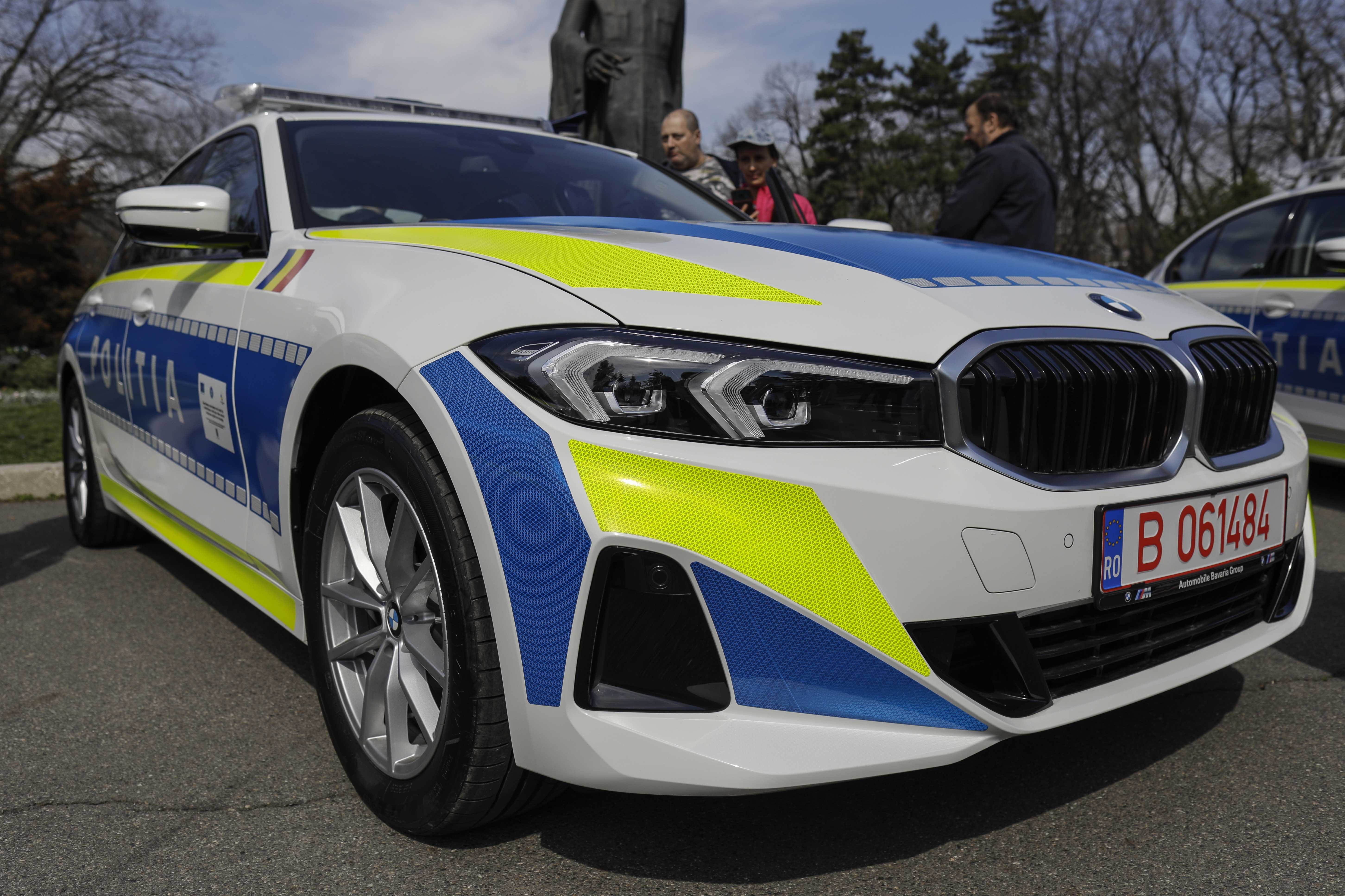 Cum arată BMW-urile achiziționate de IGPR de la Automobile Bavaria. Mașinile, prezentate astăzi, de Ziua Poliției