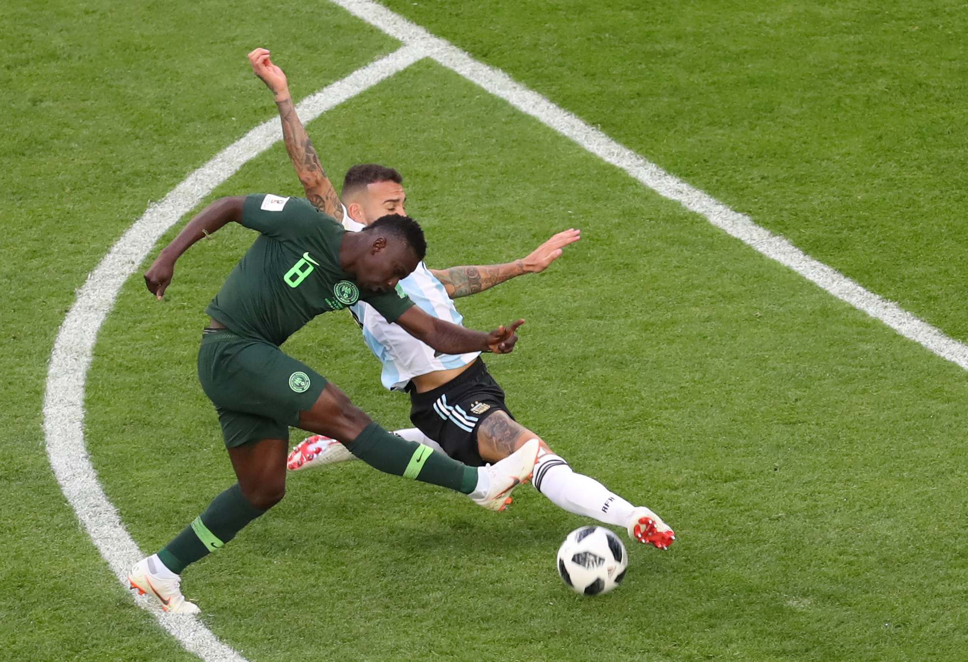 Nigeria - Argentina 1-2, în Grupa D a Campionatului Mondial de Fotbal din Rusia 2018. Africanii au văzut Rojo în fața ochilor / FOTO&VIDEO