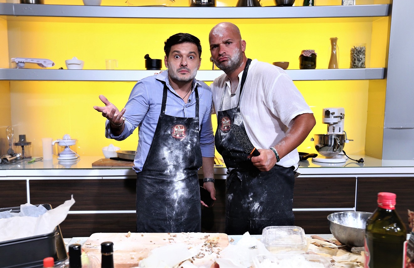 Liviu Vârciu și Andrei Ștefănescu, față în față cu jurații Chefi la cuțite | FOTO