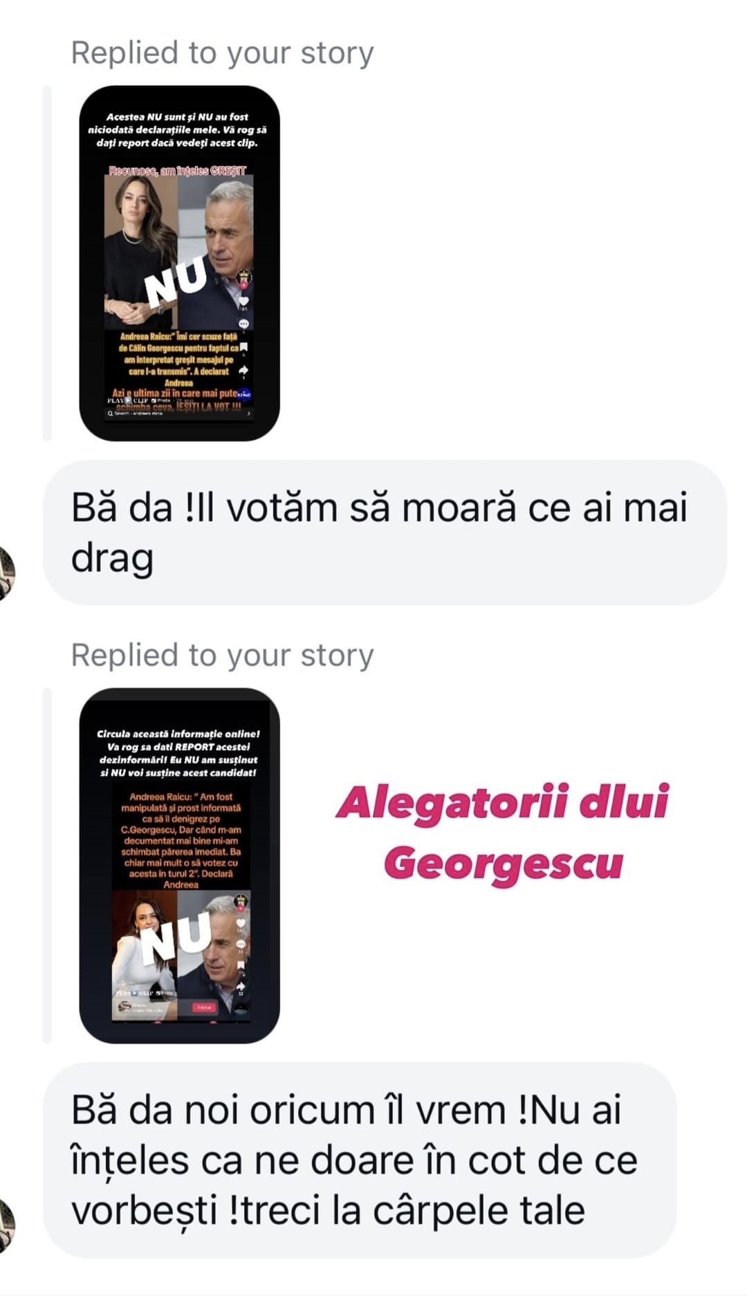 Andreea Raicu, victima campaniei de pe TikTok a lui Călin Georgescu. Vedeta a reacționat dur: „Nu voi susține acest candidat”