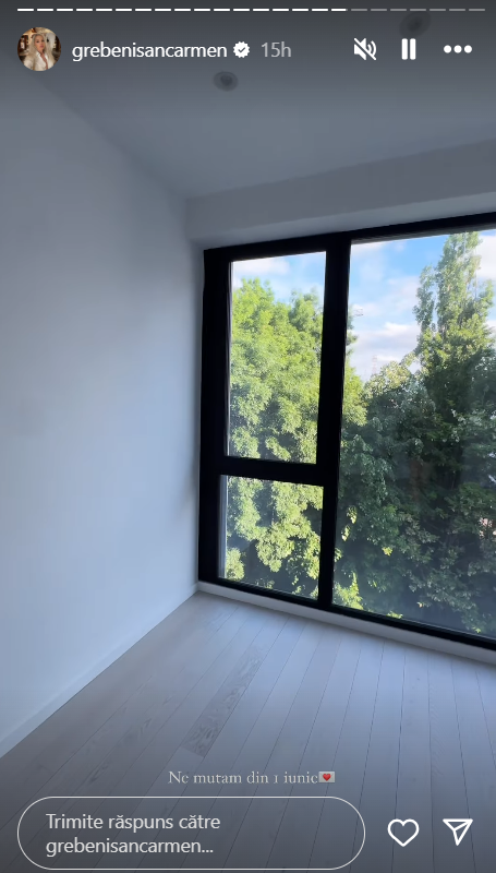 Imagini din apartamentul lui Carmen Grebenișan. Vedeta și iubitul ei se vor muta împreună. „Mi-am dorit mult să am ceva organic. Este un vis”