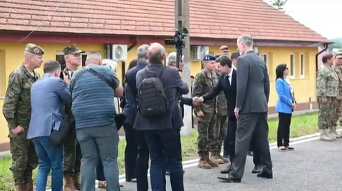 Președintele Nicușor Dan l-a primit pe regele Spaniei la Cincu, într-o întâlnire istorică