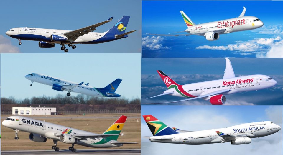 Top 10 airlines in Africa by departing seats, December 2025
