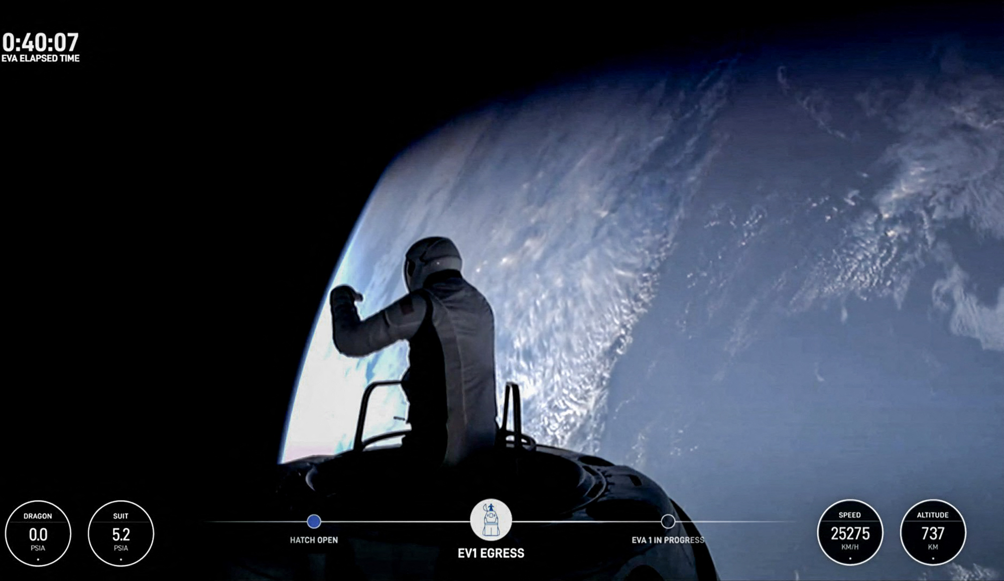 Miliardarul american Jared Isaacman, primul astronaut neprofesionist în spațiu, în misiunea Polaris Dawn a Space X | VIDEO