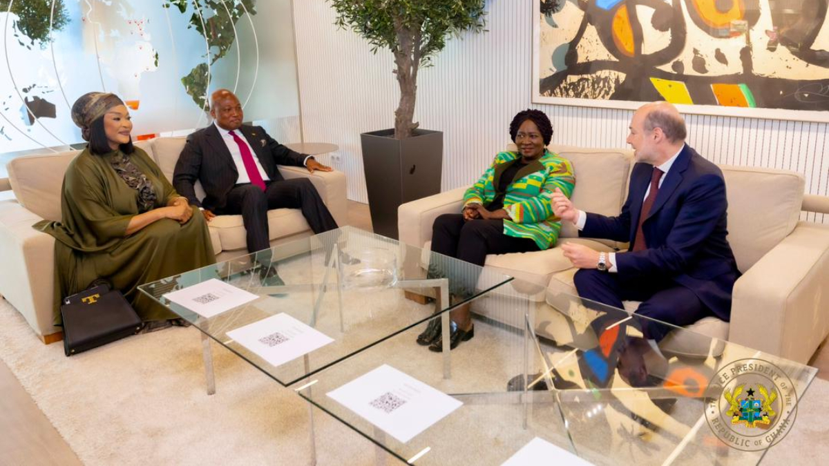 Vice President Naana Jane Opoku-Agyemang (middle) held talks with GB Foods – Spain as part of her engagements in Barcelona. [X, formerly Twitter/@tv3_ghana]