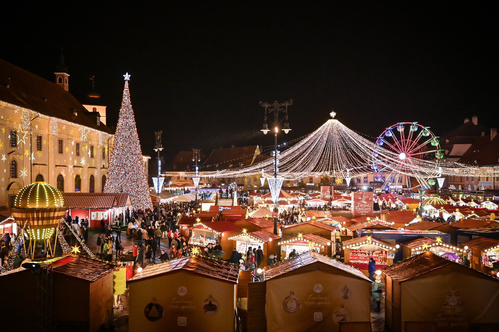 FOTO. Cum arată târgul de Crăciun de la Sibiu și care sunt principalele atracții din acest an