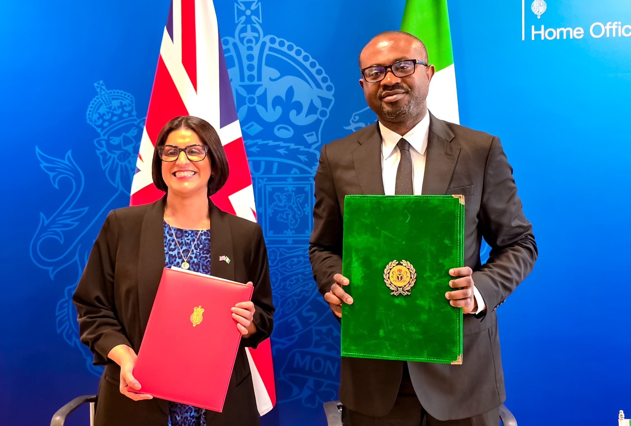UK, Nigeria sign deal to deport visa overstayers, foreign criminals, and failed asylum seekers (Image: MinOfInteriorNG/X)