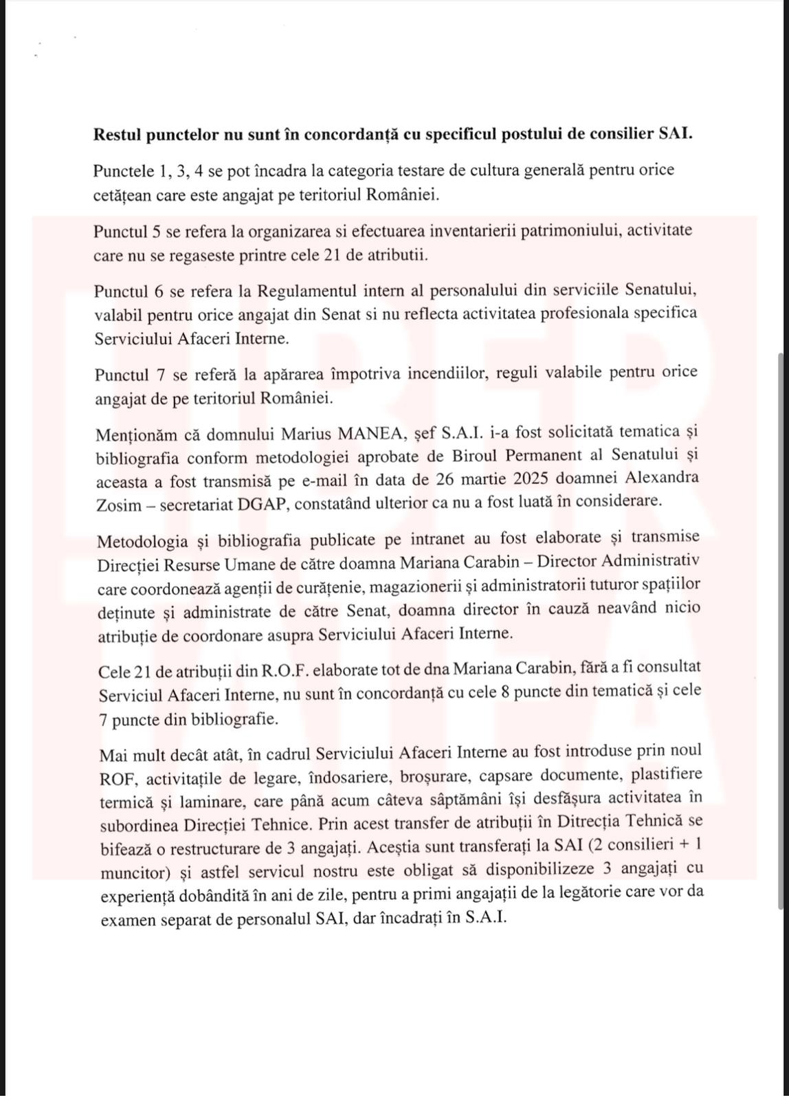 Subiectele pentru concursurile organizate de Senat, scurse în presă. Angajații acuză măsluirea examenelor pentru politrucii aduși de demnitari - EXCLUSIV