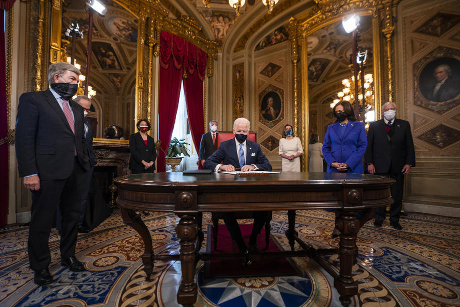 Ziua inaugurării lui Joe Biden la Casa Albă, în imagini