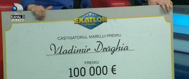 Vladimir Drăghia a donat banii de la Exatlon în direct. "Toți am ieșit câștigători" | FOTO