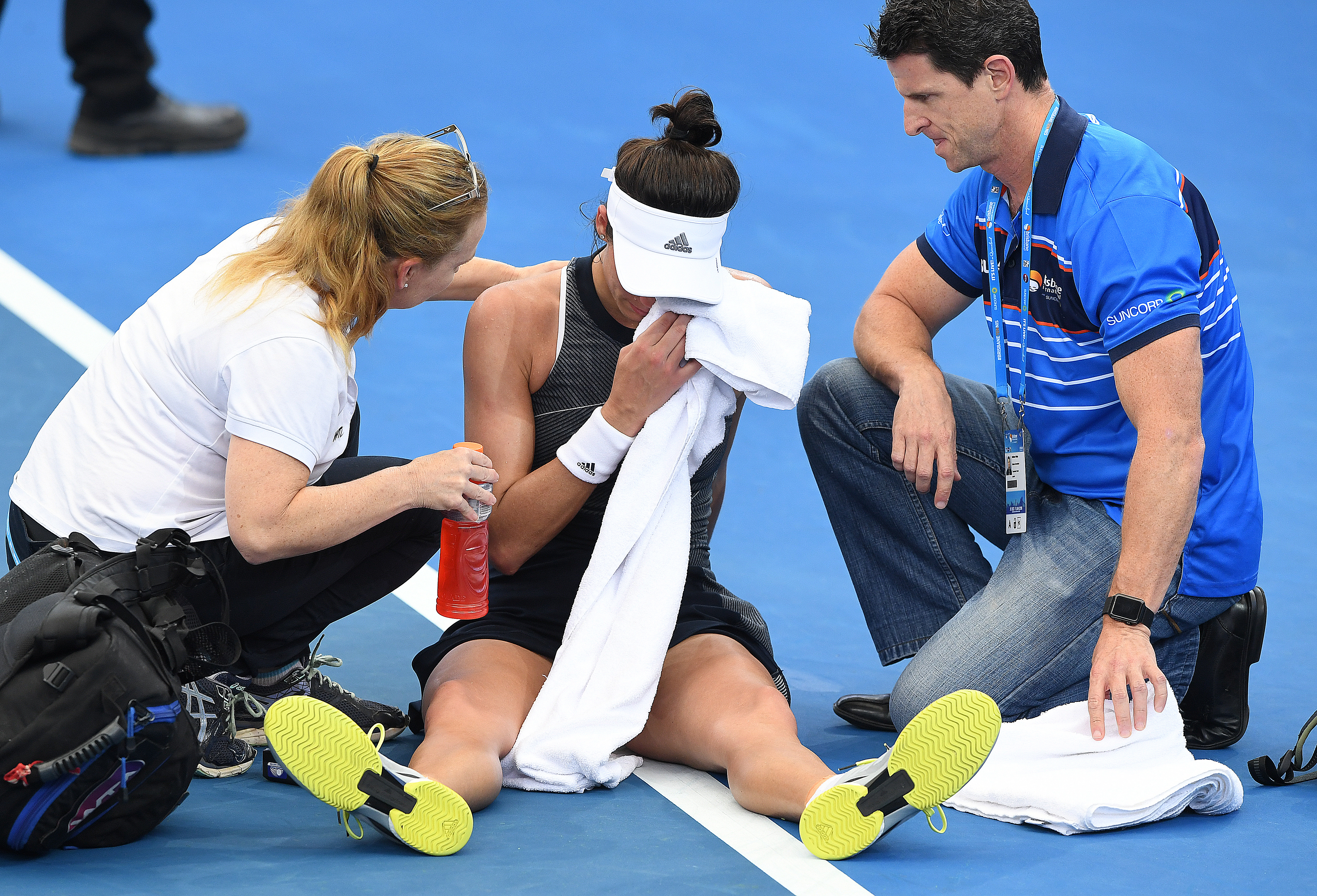 Muguruza este ghinionista începutului de an: ”Sunt surprinsă de reacţia corpului meu” | GALERIE FOTO