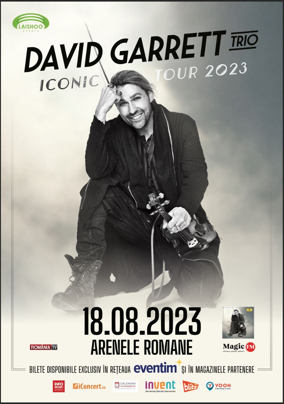 David Garrett vine în România în august. Celebrul violonist va avea concert la Arenele Romane