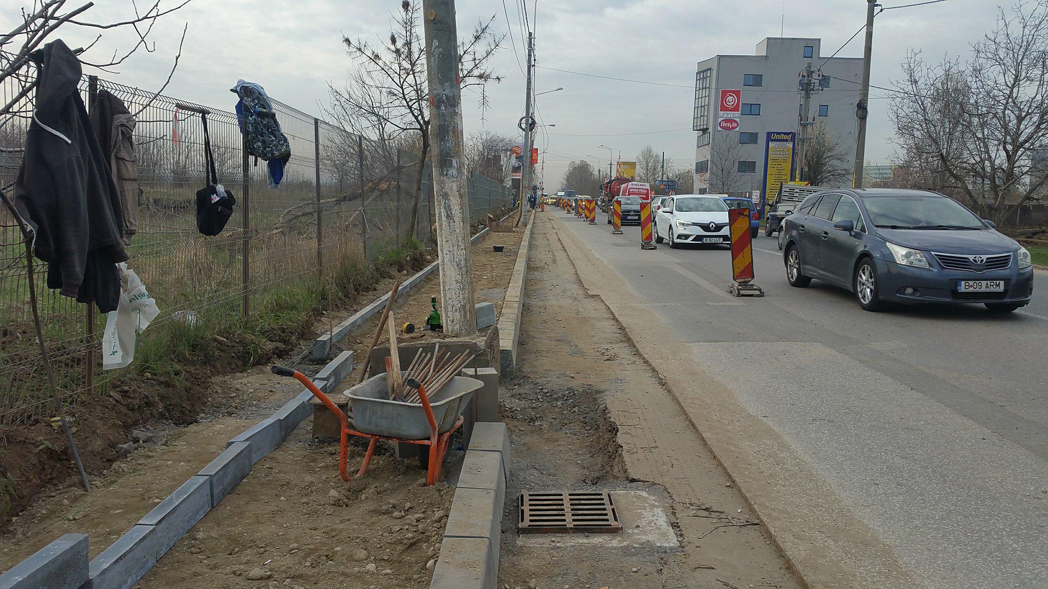 #salvatipipera | Primele măsuri după campania Libertatea: Primăria Voluntari înființează un trotuar destinat corporatiștilor din zonă FOTOGALERIE