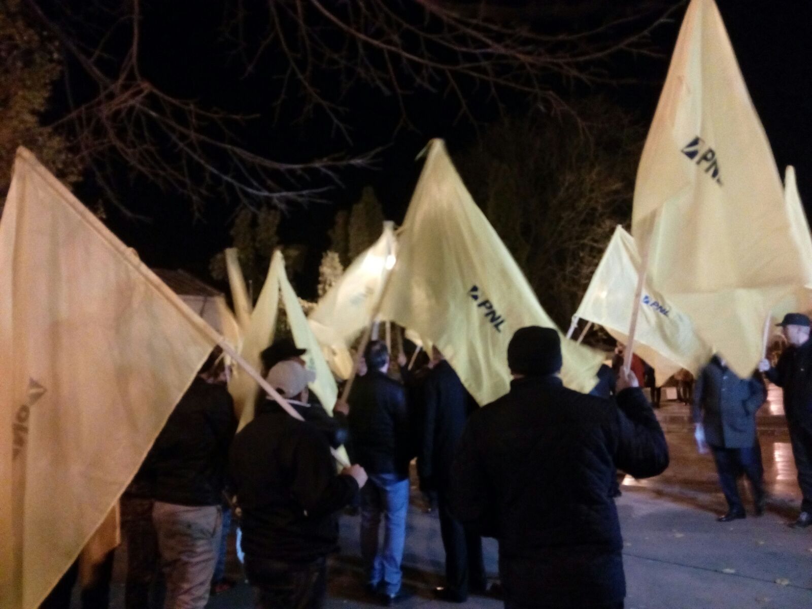 UPDATE/ Proteste în fața prefecturilor din țară, pentru susținerea moțiunii PNL
