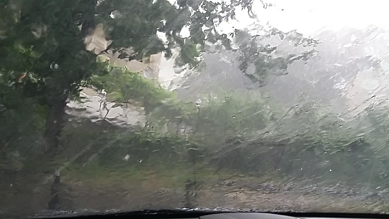Inundații în Brașov după ploile torențiale. Traficul feroviar, blocat de un copac doborât de furtună / FOTO&VIDEO