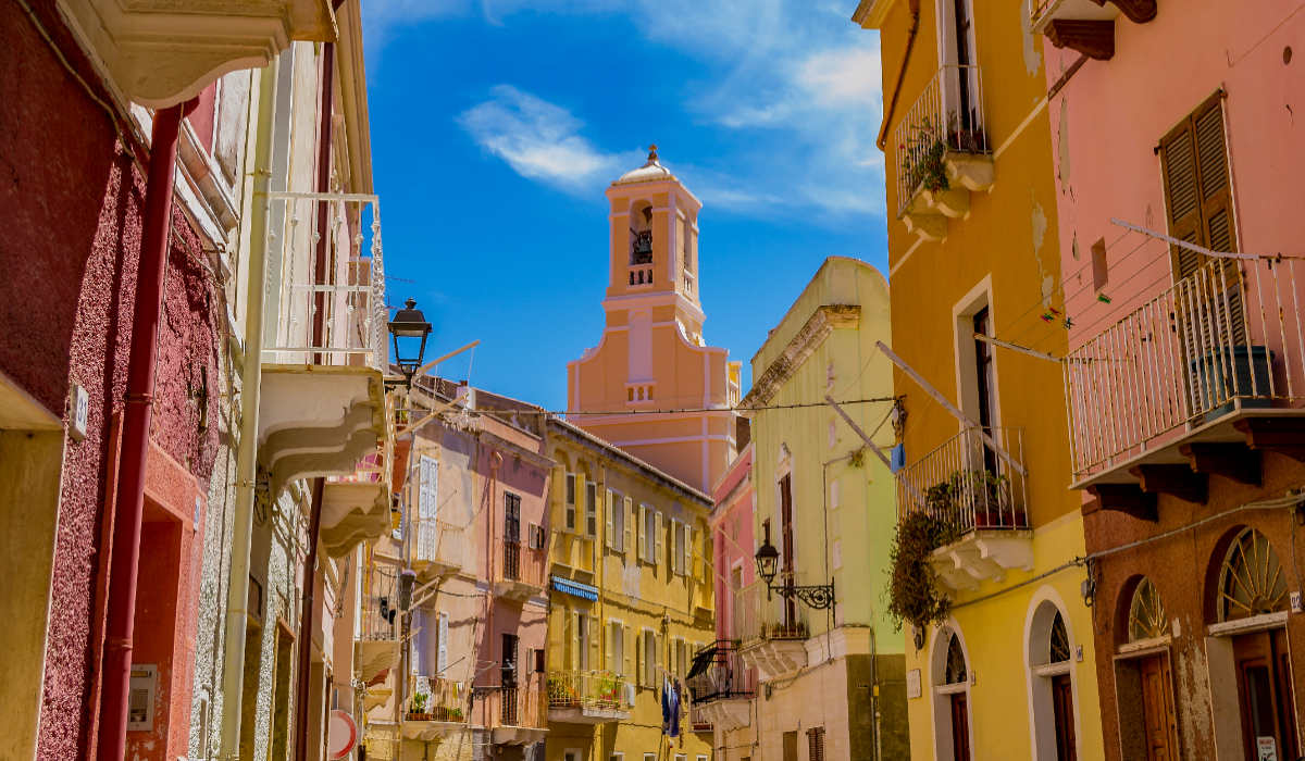 Satul Carloforte din Sardinia, Italia