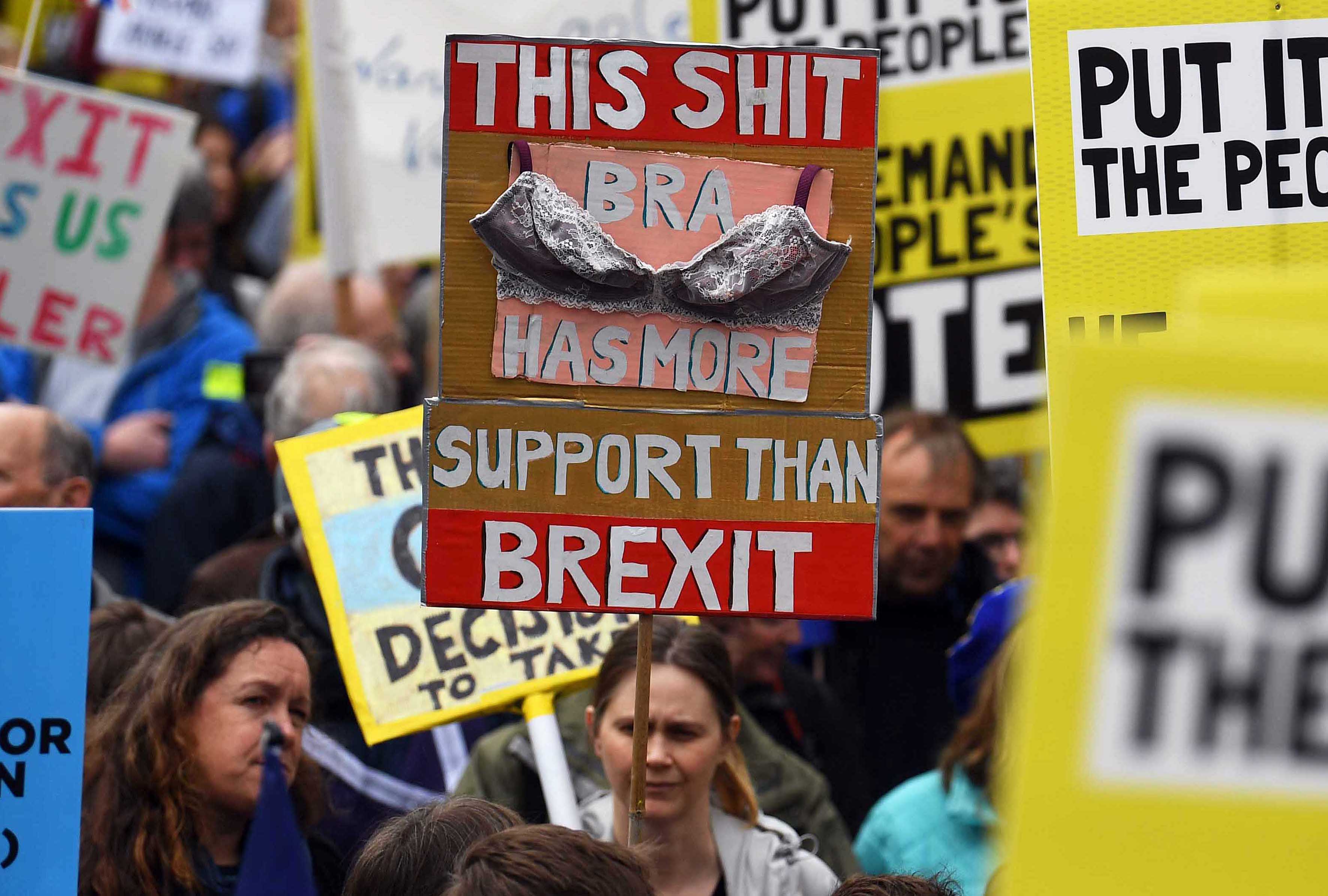 Sute de mii de oameni au protestat la Londra pentru organizarea unui nou referendum pe tema Brexitului (FOTO & VIDEO)