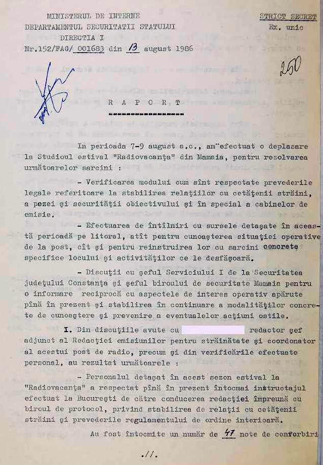 Radio Vacanța și Securitatea. Cum controla regimul comunist, prin sursele „Duțescu” și „Florea”, oamenii care lucrau la postul estival