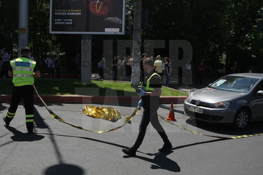 Cum intervin polițiștii în cazul unui accident rutier. Simularea, desfășurată într-o intersecție din București / VIDEO&FOTO
