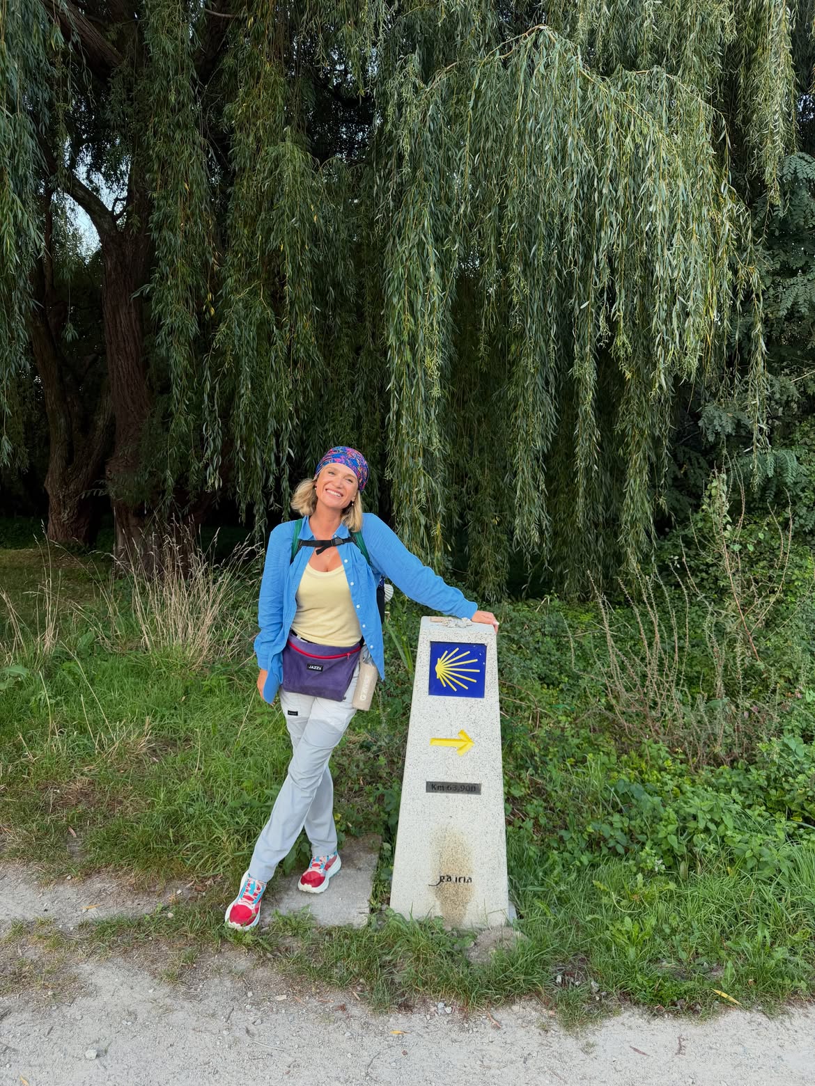 Carmen Negoiță, imagini de pe Camino Portughez