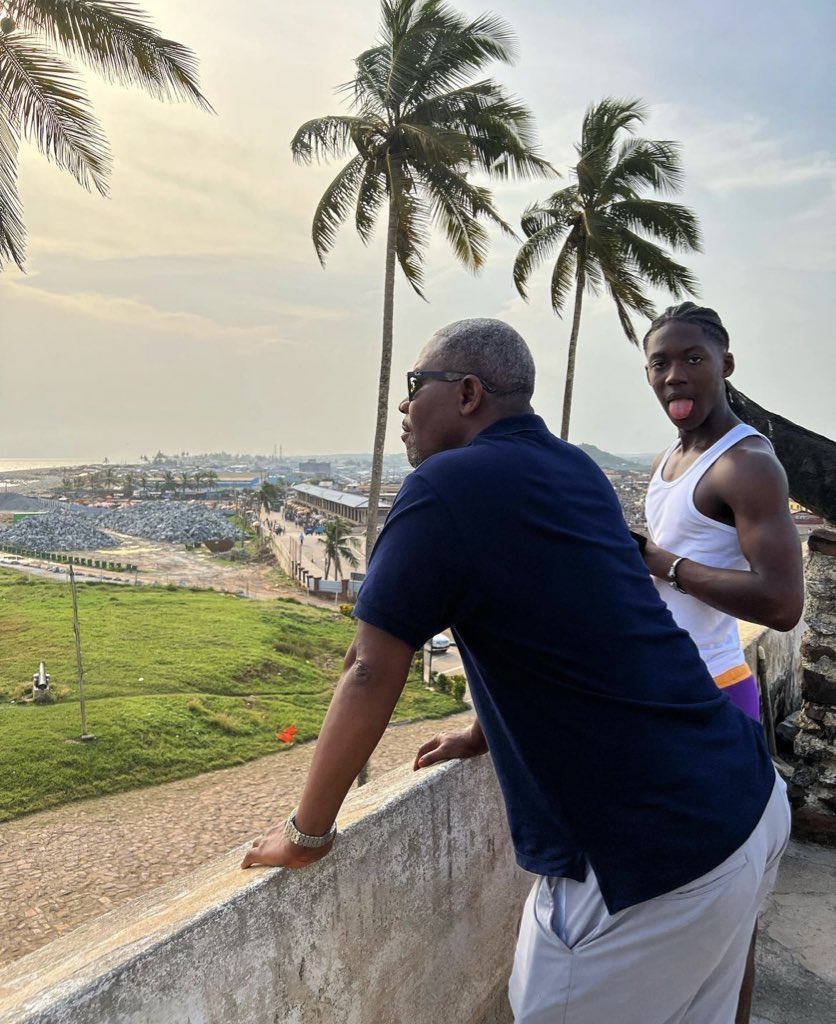 Kobbie Mainoo on his last visit to Ghana