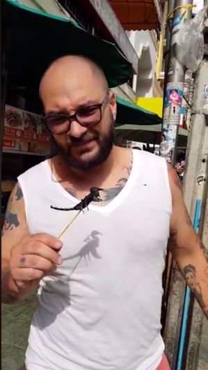 Reacția lui Cristi Mitrea după ce a mâncat scorpioni în Thailanda | FOTO & VIDEO