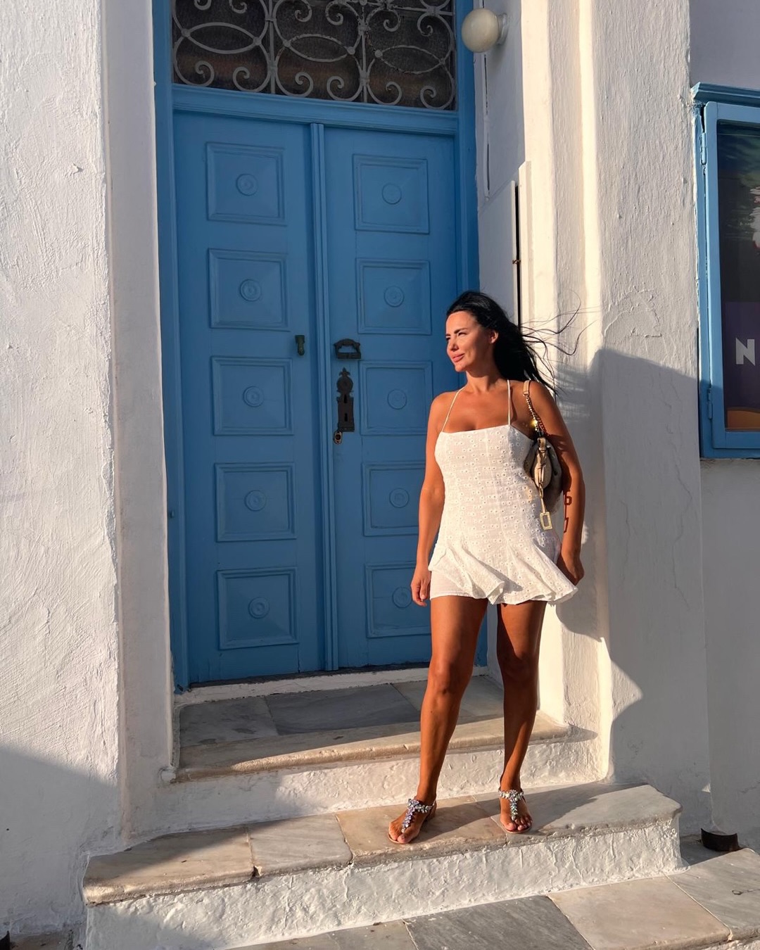 Cum au apărut Lavinia Pîrva și Ștefan Bănică în Mykonos, Grecia. „Alt vibe, dar fix ce trebuie”