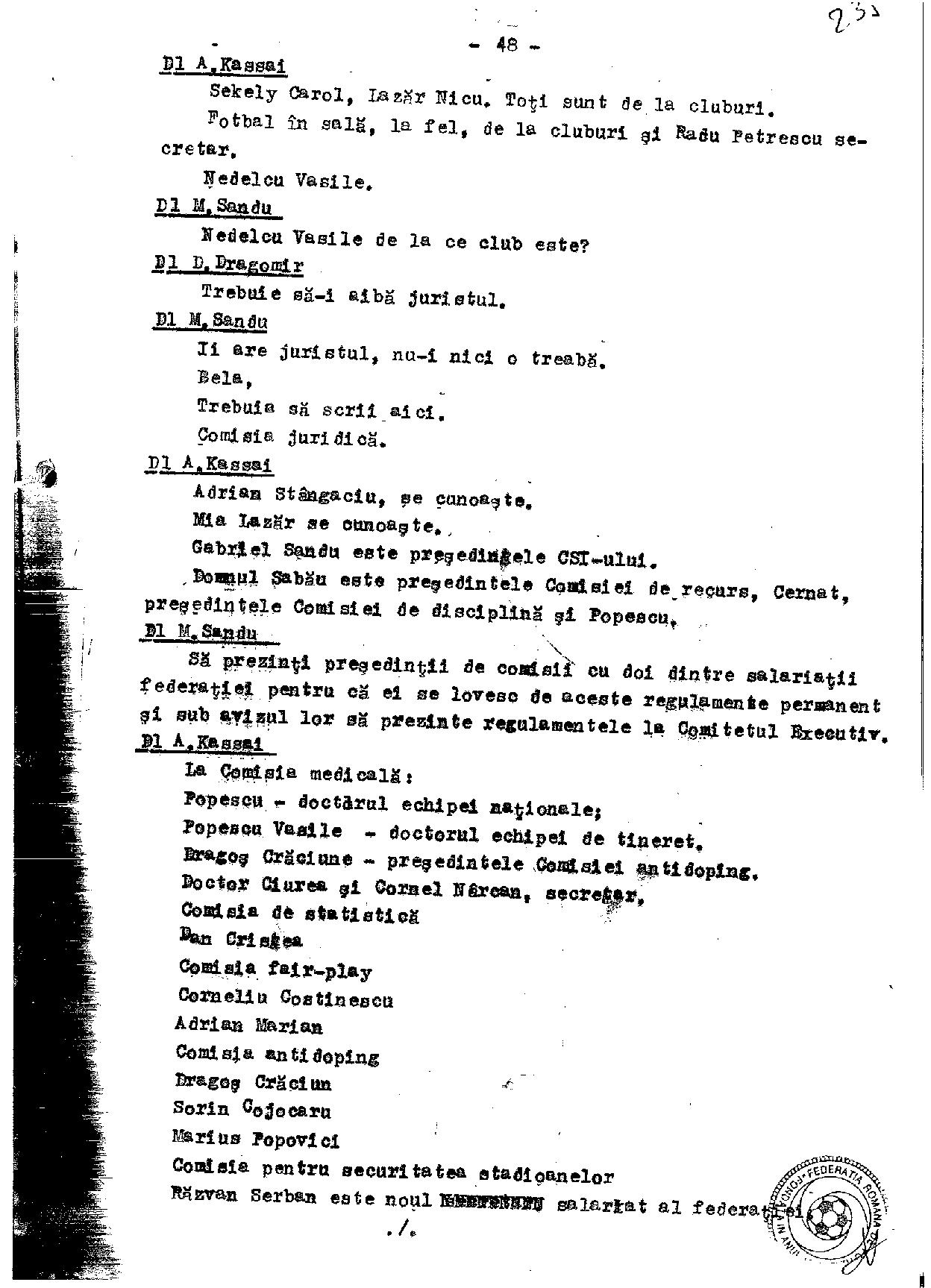 Stenogramă-bombă! Mircea Sandu l-a acuzat într-un CEx din 2011 pe un fost șef al arbitrilor că joacă la pariuri. Reacția celui vizat / EXCLUSIV