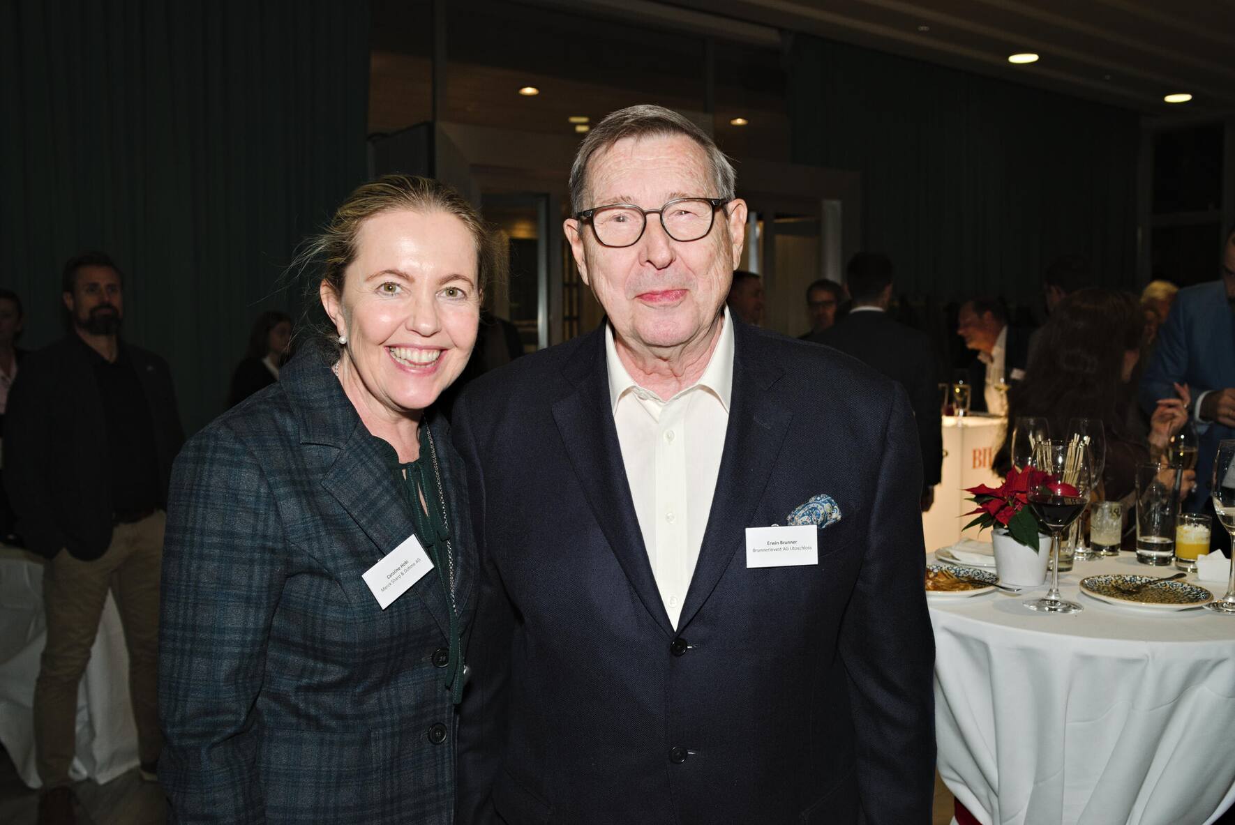Caroline Hobi, Merck Sharp & Dohme AG; Erwin Brunner, BrunnerInvest AG Utoschloss