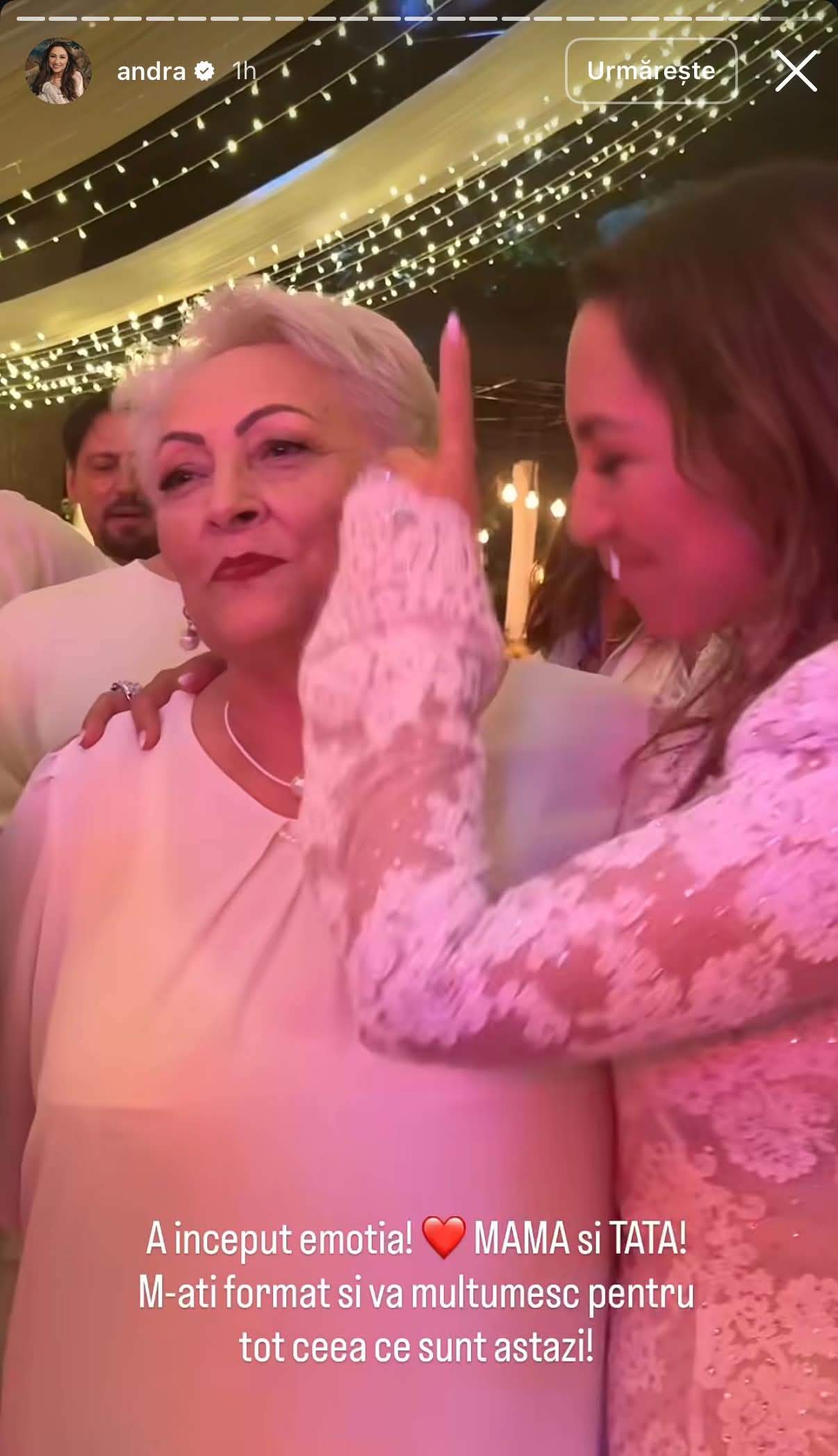 Imagini emoționante cu Andra și mama ei la petrecerea aniversară a artistei. „M-ați format și vă mulțumesc pentru tot”