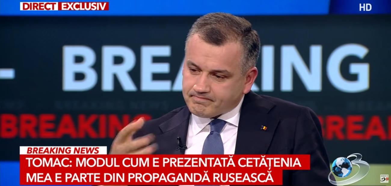 Eugen Tomac, cu lacrimi în ochi la primul interviu după ce a fost desemnat premier. De ce a renunțat la cetățenia ucraineană
