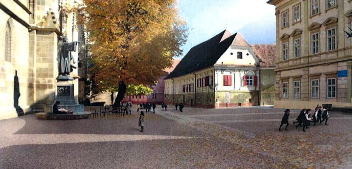 Patru milioane de euro din fonduri europene pentru restaurarea curții Bisericii Negre din Brașov