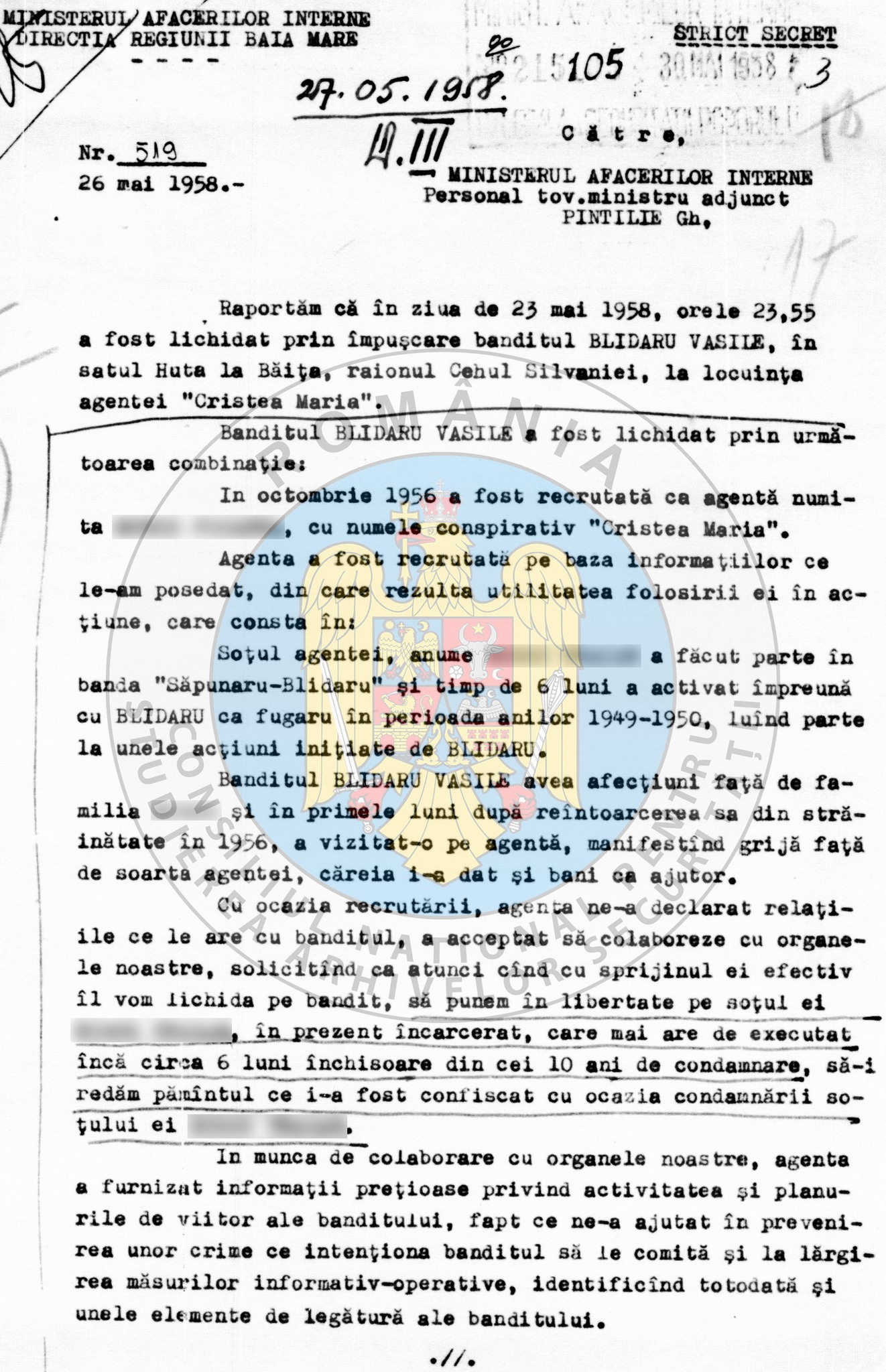 Povestea „haiducului” Vasile Blidaru, partizanul anticomunist trădat de soția unui camarad. „Agenta a luat măsuri de a șterge urmele acțiunii”