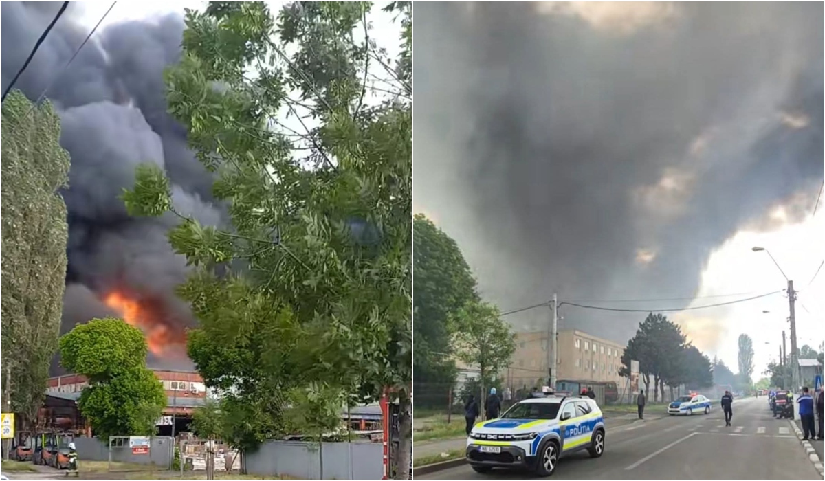 Incendiu în București. RO-alert pentru oamenii care locuiesc în zona Giulești | VIDEO
