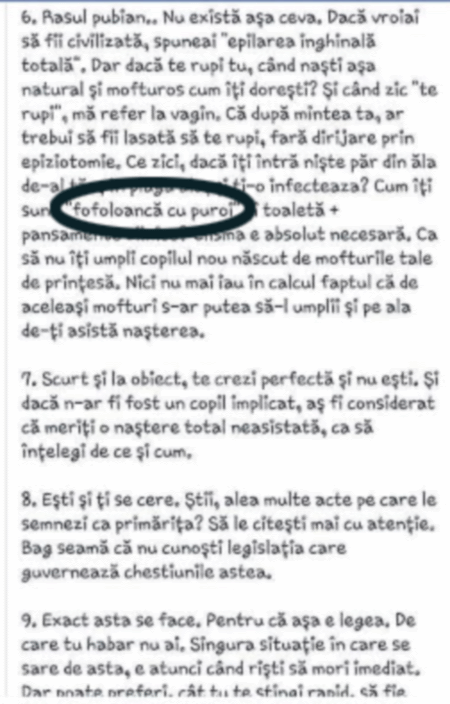 Un medic rezident jignește o viitoare mămică: ”Fofoloancă cu puroi”, ”După mintea ta, ar trebui să fii lasată să te rupi”