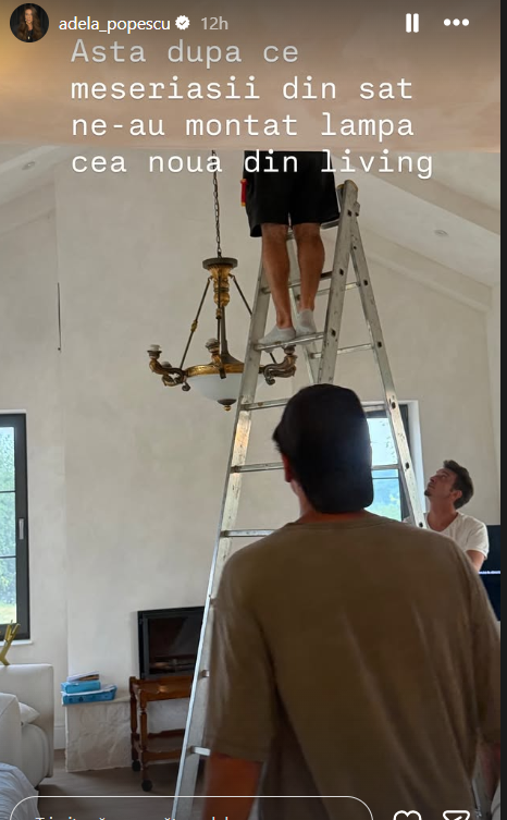 Noi imagini din casa de la Șușani a lui Radu Vâlcan și a Adelei Popescu. Piesa de rezistență din living a atras atenția tuturor