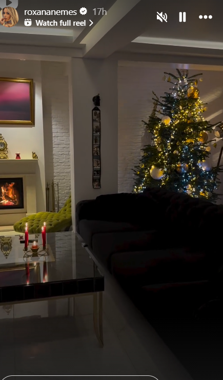 Cum și-a decorat Roxana Nemeș casa de Crăciun. Vedeta și Călin Hagima au o locuință de 1 milion de euro