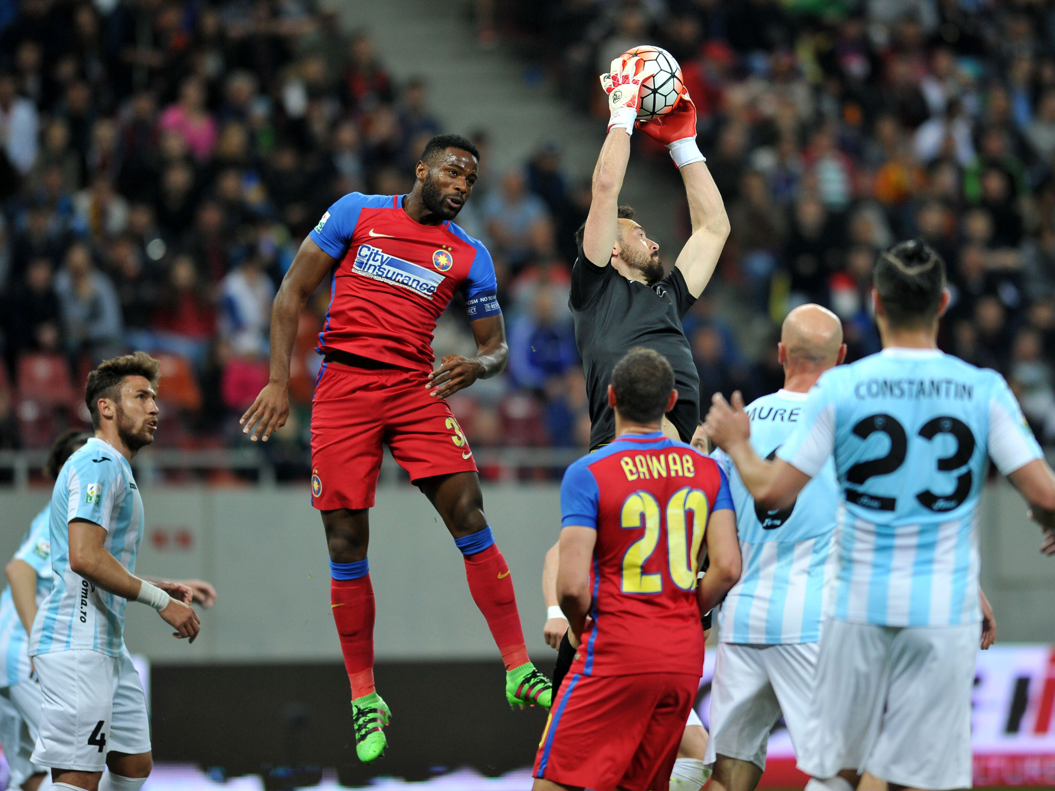 Liga 1, etapa a 5-a, play-off. Steaua - ASA Tg. Mureş 2-1. Ivan Gonzales i-a scos pe campioni din râpă. ”Roș-albaștrii” sunt iar primii!