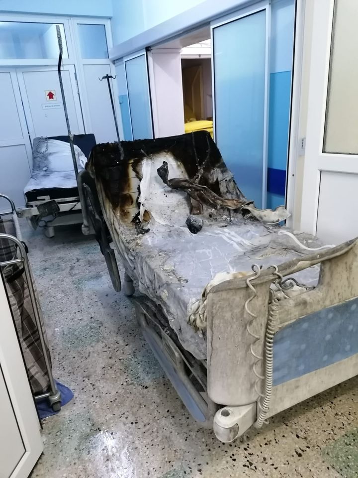 Imagini cu impact emoțional. Cum arată salonul ATI de la Spitalul din Piatra Neamț, în urma incendiului devastator