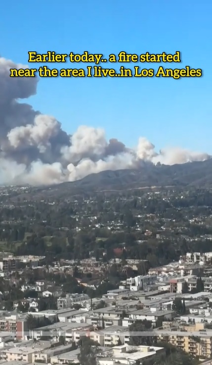 Andra Gogan a filmat de la fereastra apartamentului ei incendiul uriaș din Los Angeles: „Mi-am făcut bagajul”