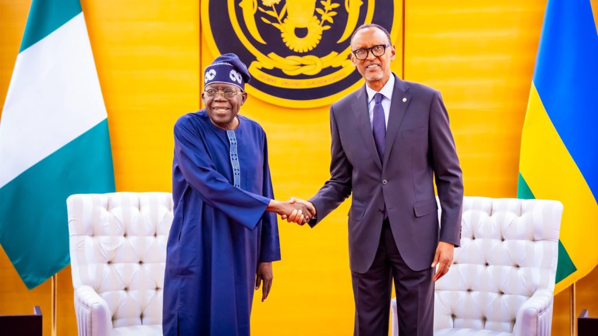 Tinubu, Kagame move to strengthen Nigeria-Rwanda ties on trade and mobility