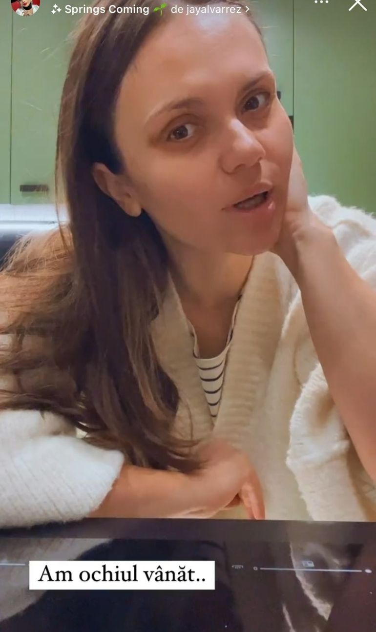 Cristina Șișcanu a apărut cu ochiul vânăt. Anunțul făcut de soția lui Mădălin Ionescu: „Am reușit la filmări să acopăr cu fard”