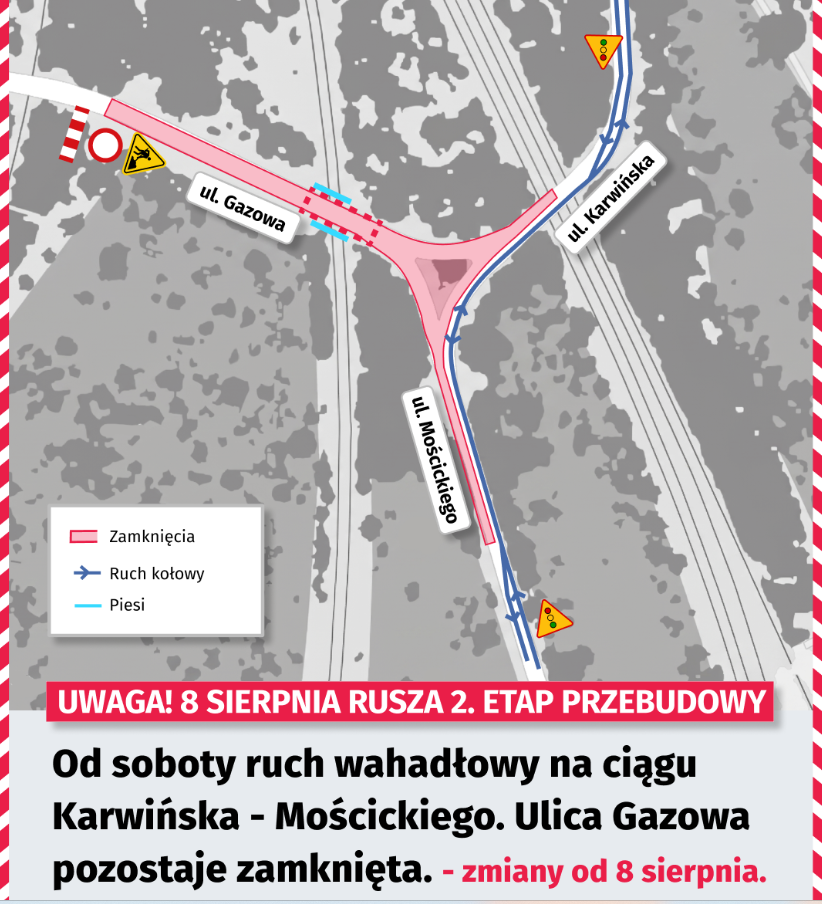 Utrudnienia w ruchu na Brochowie
