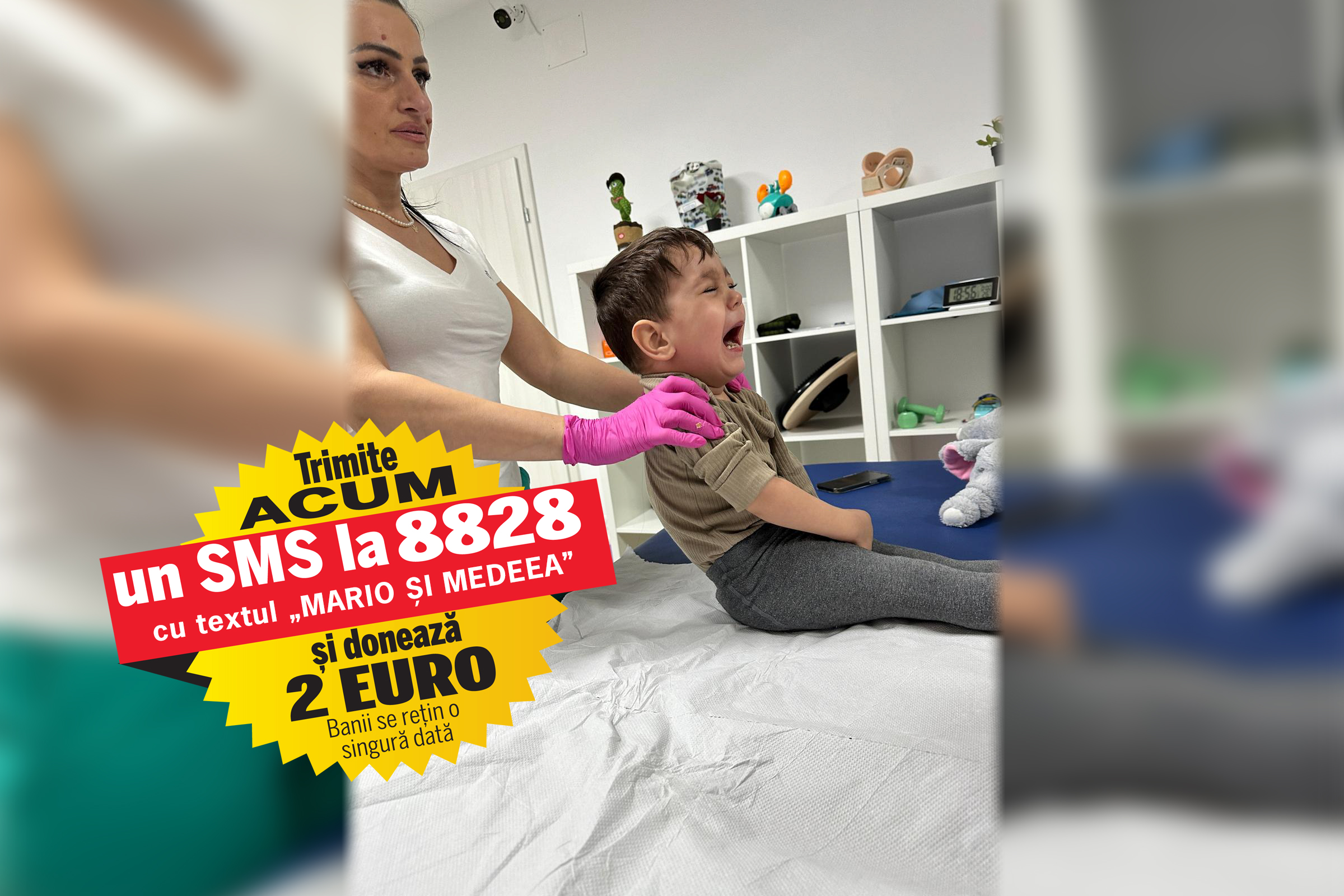 Legende ale fotbalului și influenceri vor „încinge” pe stadionul „Arcul de Triumf” un meci caritabil pentru Mario și Medeea. Frații, bolnavi de paraplegie spastică, sunt în programul de susținere al Fundației Ringier