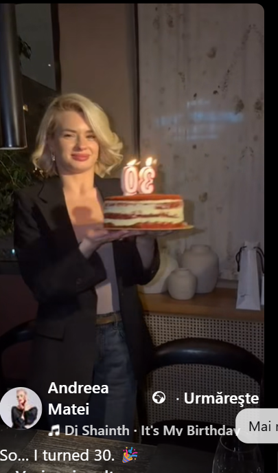 Andreea Matei, partenera de dans a lui Rareș Cojoc, a împlinit 30 de ani. Cei doi vor dansa pe 1 martie la Campionatul Național de Dans Sportiv pe Secțiuni 2026