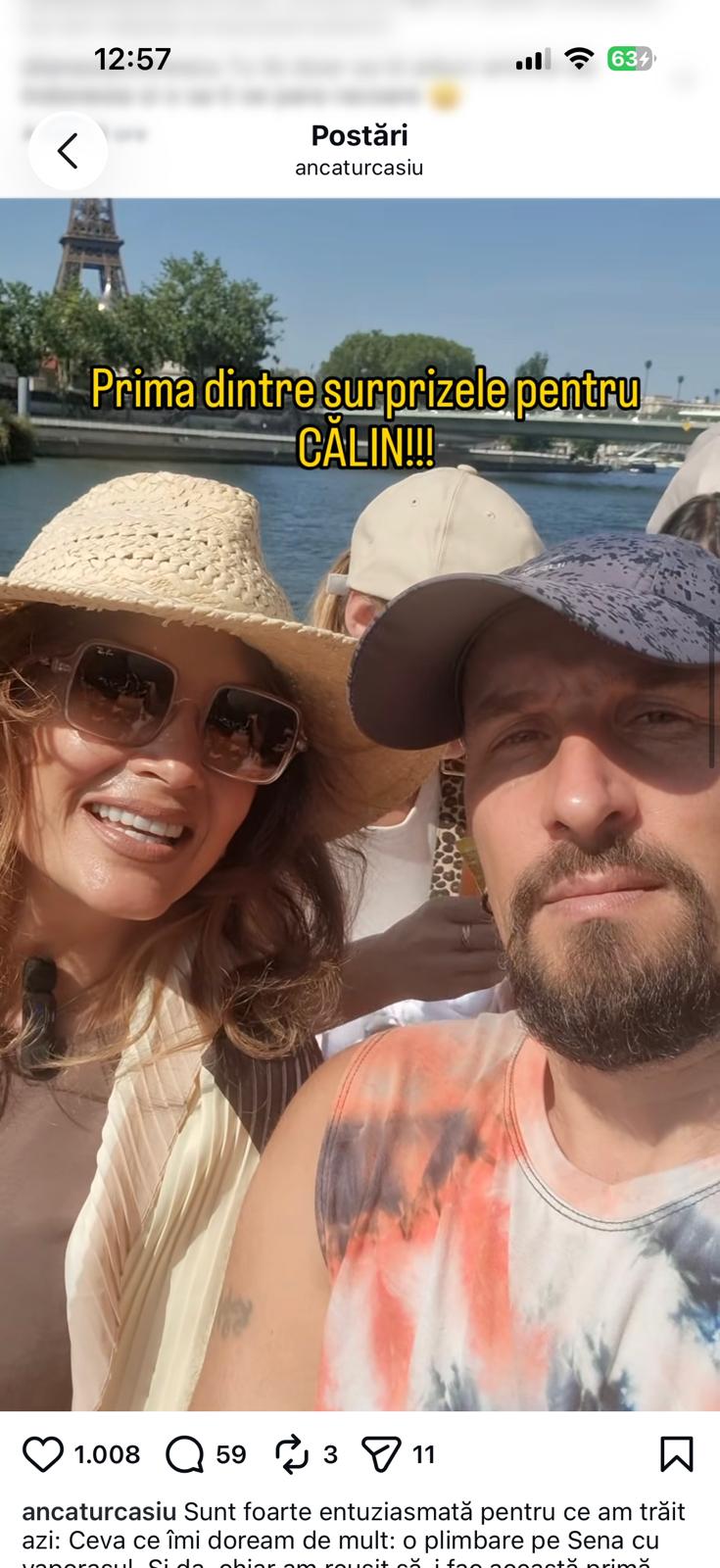 Anca Țurcașiu și-a aniversat iubitul la Paris: „Chiar am reușit să-i fac această primă surpriză”
